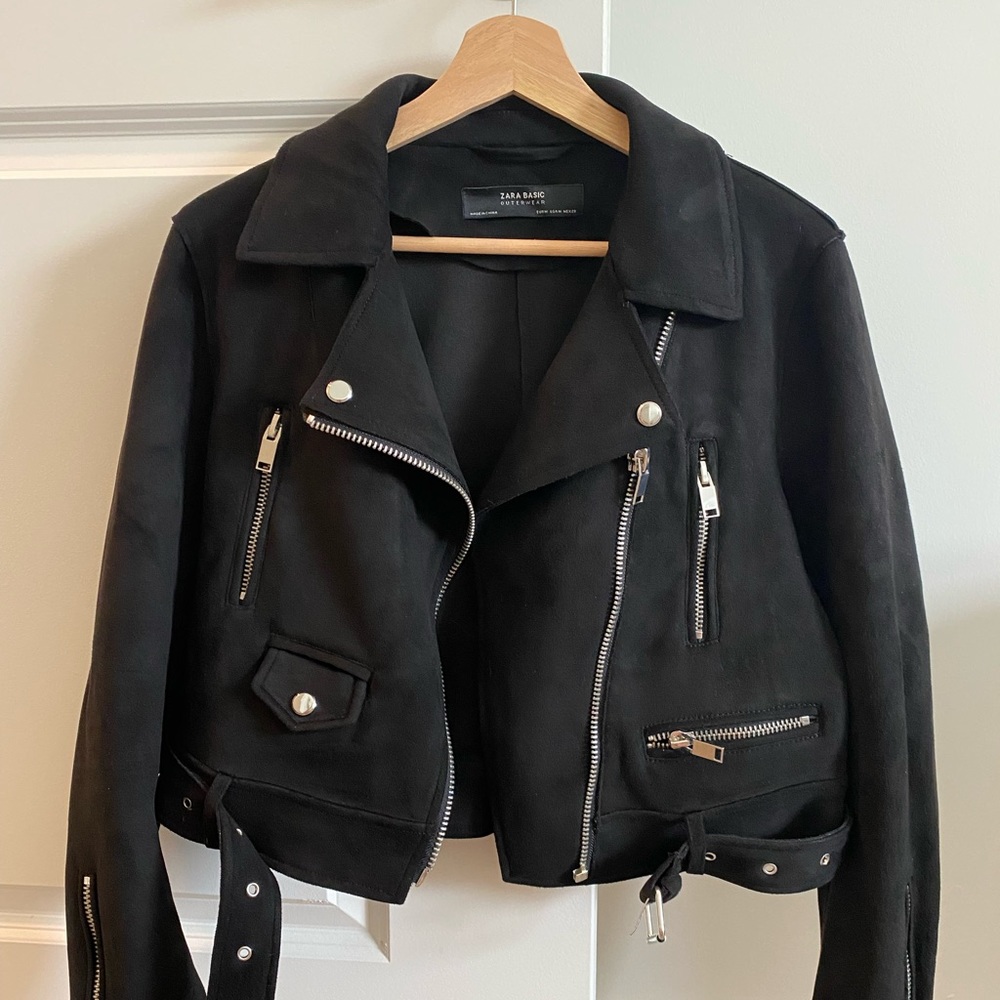 Zara Suede Crop Jacket